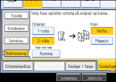 Illustrasjon av skjermpanelet