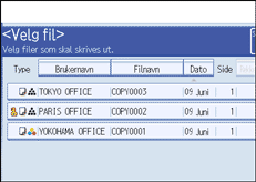 Illustrasjon av skjermpanelet