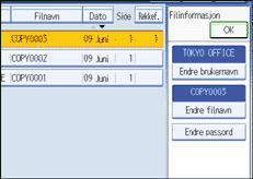 Illustrasjon av skjermpanelet