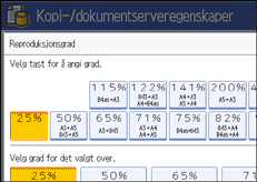 Illustrasjon av skjermpanelet