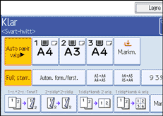 Illustrasjon av skjermpanelet