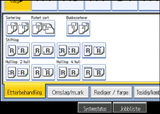 Illustrasjon av skjermpanelet