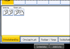 Illustrasjon av skjermpanelet