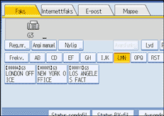 Illustrasjon over kontrollpanelet