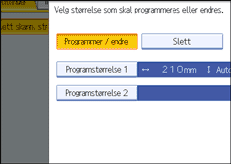Illustrasjon over kontrollpanelet