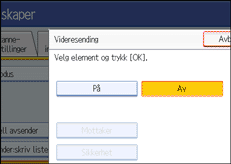 Illustrasjon over kontrollpanelet