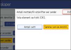 Illustrasjon over kontrollpanelet