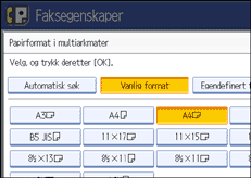 Illustrasjon over kontrollpanelet