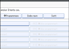 Illustrasjon over kontrollpanelet