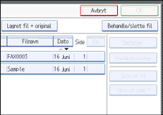 Illustrasjon over kontrollpanelet
