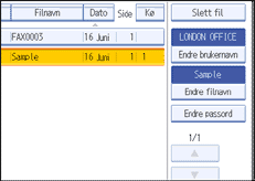 Illustrasjon over kontrollpanelet