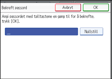 Illustrasjon over kontrollpanelet