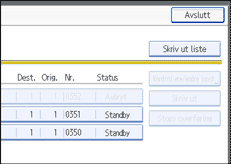 Illustrasjon over kontrollpanelet