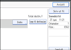 Illustrasjon over kontrollpanelet