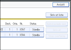 Illustrasjon over kontrollpanelet