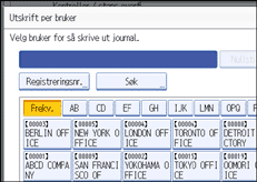 Illustrasjon av skjermpanelet
