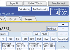 Illustrasjon over kontrollpanelet