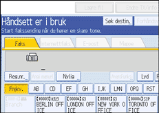 Illustrasjon over kontrollpanelet