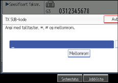 Illustrasjon over kontrollpanelet