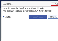 Illustrasjon over kontrollpanelet