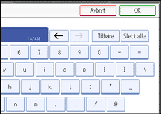 Illustrasjon over kontrollpanelet