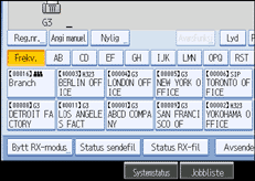 Illustrasjon over kontrollpanelet