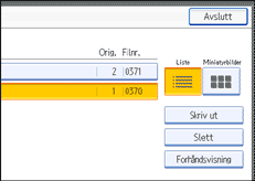 Illustrasjon over kontrollpanelet