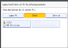 Illustrasjon over kontrollpanelet