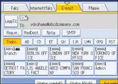 Illustrasjon over kontrollpanelet