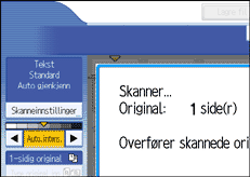 Illustrasjon av skjermpanelet