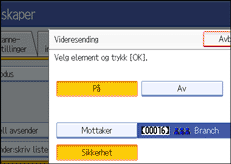 Illustrasjon over kontrollpanelet