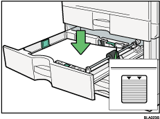 Illustrasjon av papirmagasin