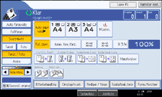 Illustrasjon av skjermpanelet