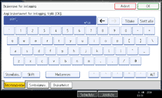 Illustrasjon av skjermpanelet