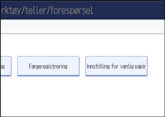 Illustrasjon av skjermpanelet