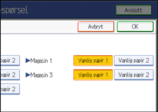Illustrasjon av skjermpanelet