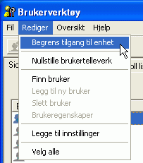 Illustrasjon av programskjerm