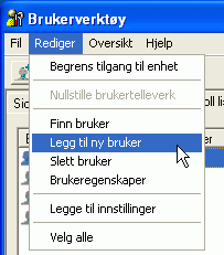 Illustrasjon av programskjerm
