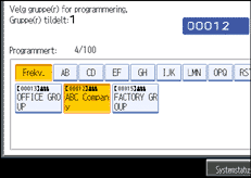 Illustrasjon av skjermpanelet