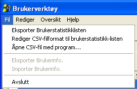 Illustrasjon av programskjerm