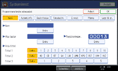 Illustrasjon av skjermpanelet