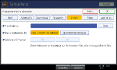 Illustrasjon av skjermpanelet