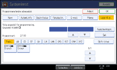 Illustrasjon av skjermpanelet