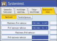 Illustrasjon betjeningspanel