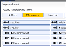 Illustrasjon betjeningspanel