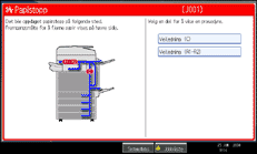 Illustrasjon av betjeningsskjermbildet
