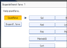 Illustration af betjeningspanelets sk&aelig;rm