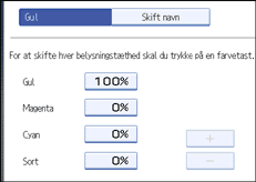 Illustration af betjeningspanelets sk&aelig;rm