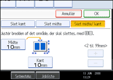 Illustration af betjeningspanelets sk&aelig;rm