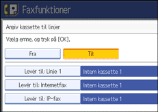 Illustration af sk&aelig;rmen p&aring; betjeningspanelet